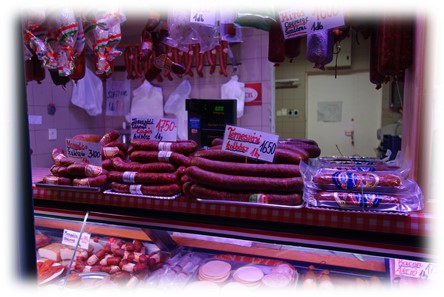 ブダペスト中央市場サラミ