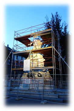 モーツァルトの像