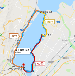 琵琶湖南湖サイクリングルート